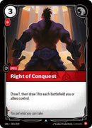 Right of Conquest (015/219 - Uncommon) [Riftbound TCG: Unleashed]