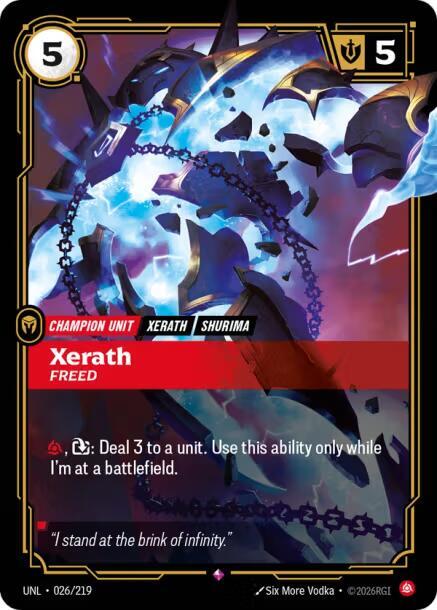 Xerath - Freed (026/219 - Rare) [Riftbound TCG: Unleashed]