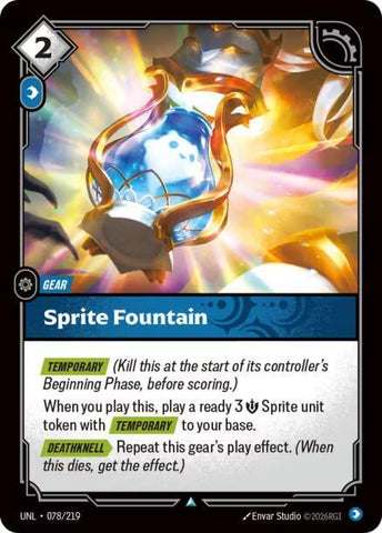 Sprite Fountain (078/219 - Uncommon) [Riftbound TCG: Unleashed]