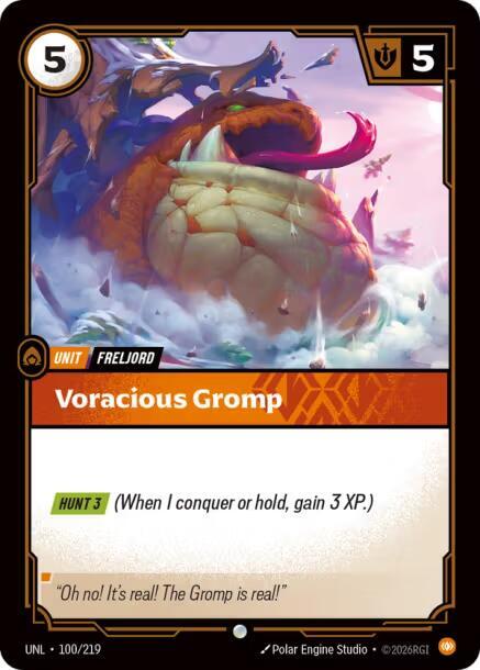 Voracious Gromp (100/219 - Common) [Riftbound TCG: Unleashed]