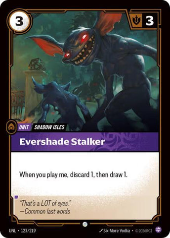 Evershade Stalker (123/219 - Common) [Riftbound TCG: Unleashed]