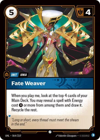 Fate Weaver (064/219 - Common) [Riftbound TCG: Unleashed]