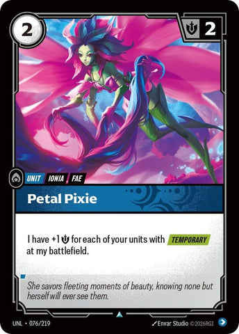 Petal Pixie (076/219 - Uncommon) [Riftbound TCG: Unleashed]