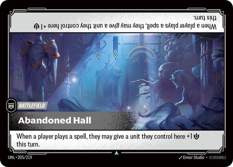 Abandoned Hall (205/219 - Uncommon) [Riftbound TCG: Unleashed]