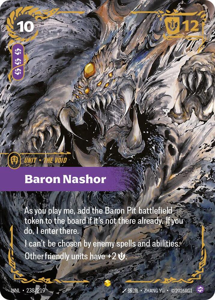 Baron Nashor (238/219 - Ultimate Rare) [Riftbound TCG: Unleashed]