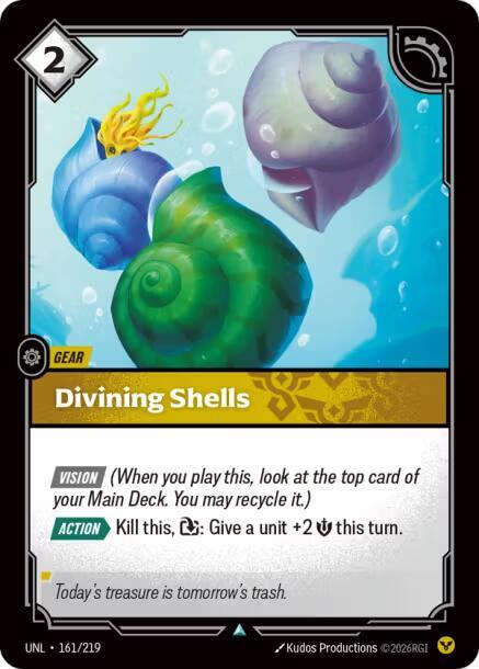 Diving Shells (161/219 - Uncommon) [Riftbound TCG: Unleashed]