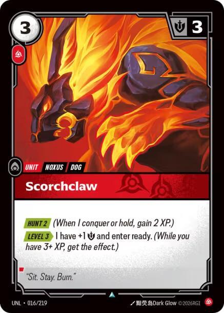 Scorchclaw (016/219 - Uncommon) [Riftbound TCG: Unleashed]