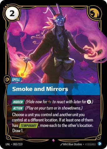Smoke and Mirrors (083/219 - Rare) [Riftbound TCG: Unleashed]