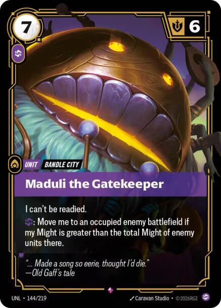 Maduli the Gatekeeper (144/219 - Rare) [Riftbound TCG: Unleashed]