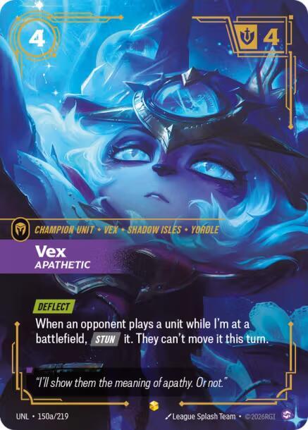 Vex - Apathetic (150a/219 - Alternate) [Riftbound TCG: Unleashed]