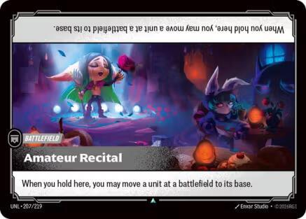 Amateur Recital (207/219 - Uncommon) [Riftbound TCG: Unleashed]