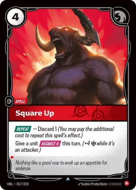 Square Up (017/219 - Uncommon) [Riftbound TCG: Unleashed]