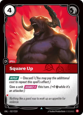 Square Up (017/219 - Uncommon) [Riftbound TCG: Unleashed]