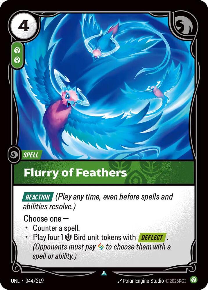 Flurry of Feathers (044/219 - Uncommon) [Riftbound TCG: Unleashed]