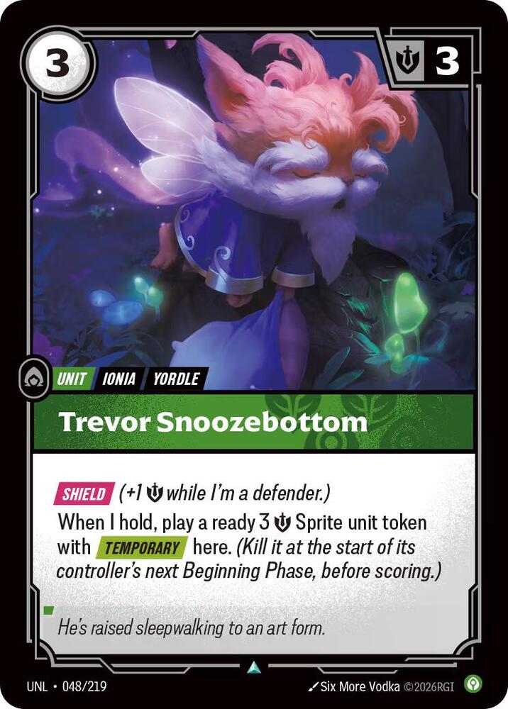 Trevor Snoozebottom (048/219 - Uncommon) [Riftbound TCG: Unleashed]