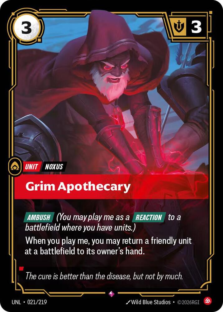 Grim Apothecary (021/219 - Rare) [Riftbound TCG: Unleashed]