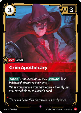 Grim Apothecary (021/219 - Rare) [Riftbound TCG: Unleashed]
