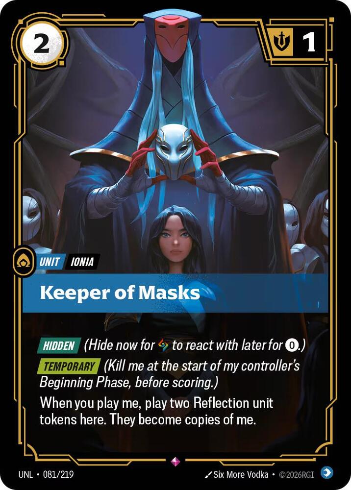 Keeper of Masks (081/219 - Rare) [Riftbound TCG: Unleashed]