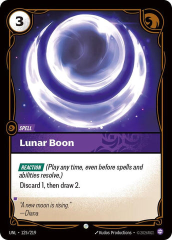 Lunar Boon (125/219 - Common) [Riftbound TCG: Unleashed]