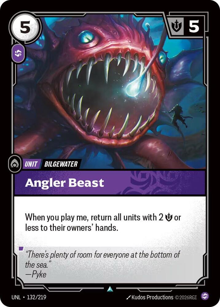 Angler Beast (132/219 - Uncommon) [Riftbound TCG: Unleashed]