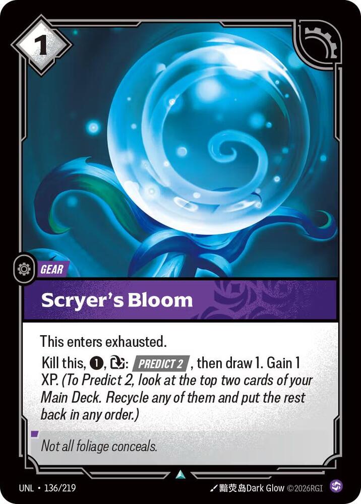 Scryer's Bloom (136/219 - Uncommon) [Riftbound TCG: Unleashed]