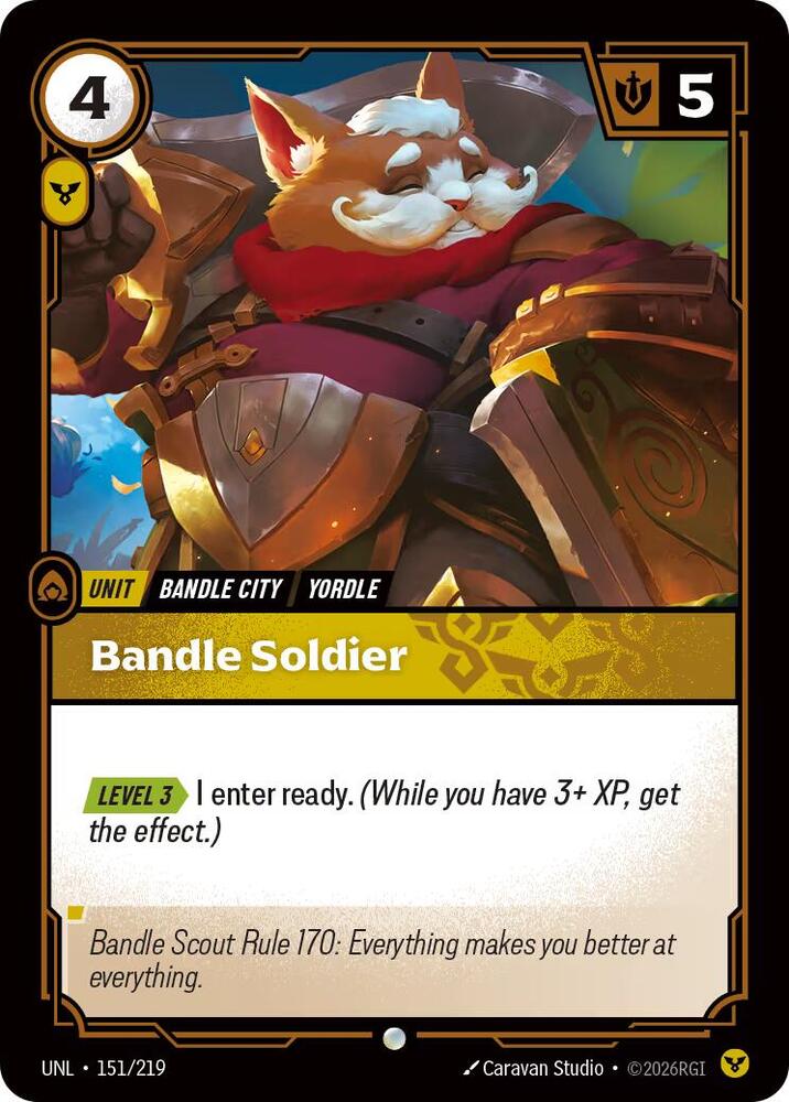 Bandle Soldier (151/219 - Common) [Riftbound TCG: Unleashed]