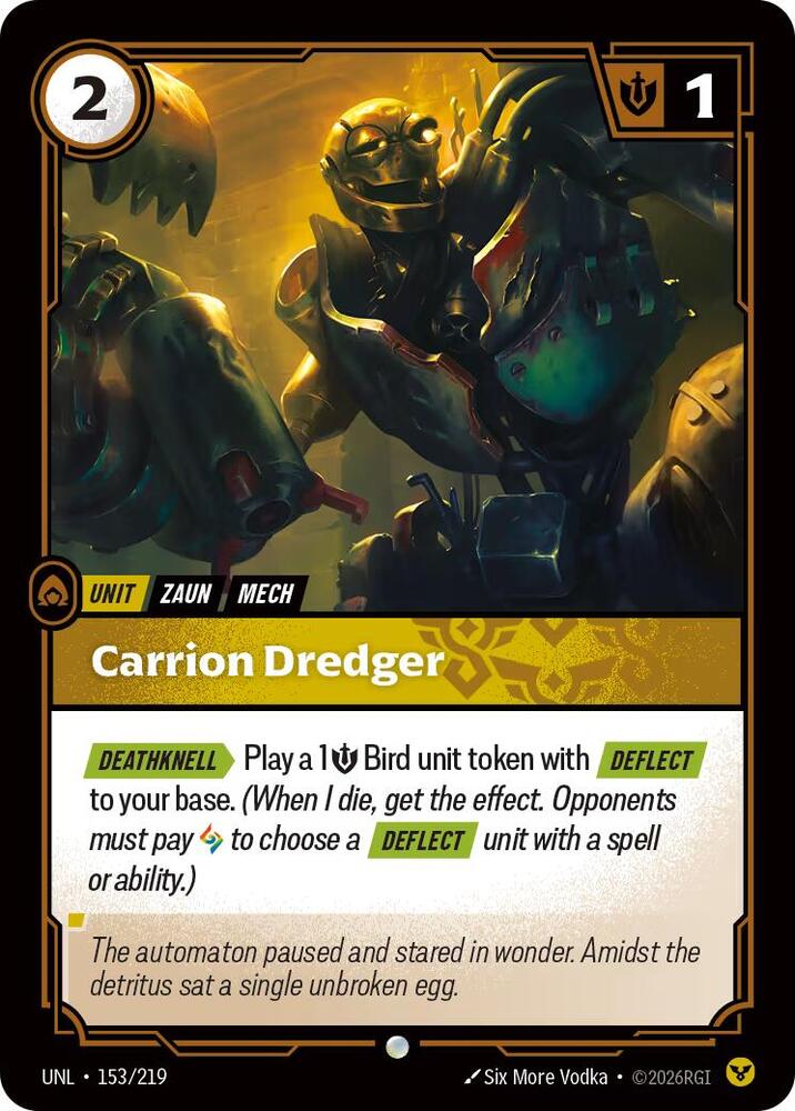 Carrion Dredger (153/219 - Common) [Riftbound TCG: Unleashed]