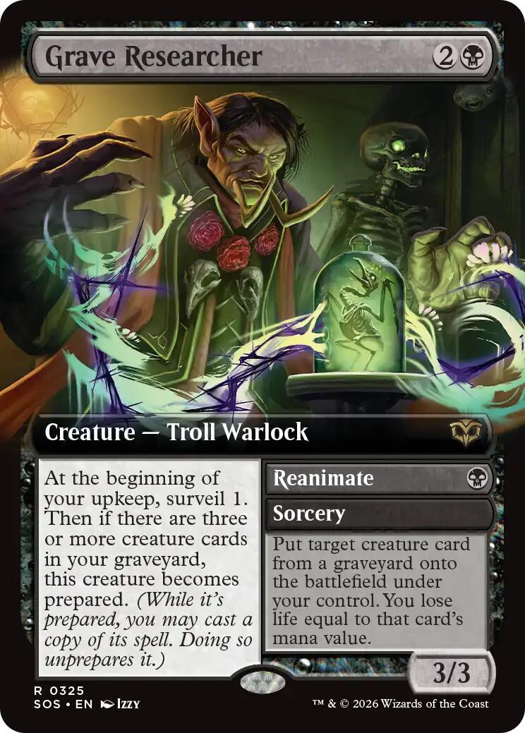 Grave Researcher (Extended Art) [Secrets of Strixhaven]