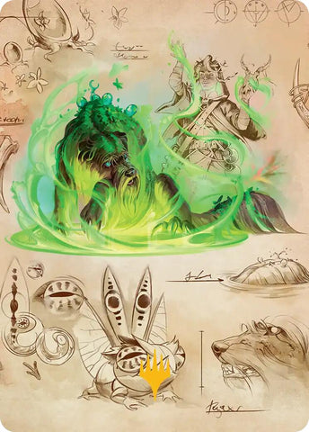 Germination Practicum Art Card (Gold-Stamped Planeswalker Symbol) [Secrets of Strixhaven Art Series]