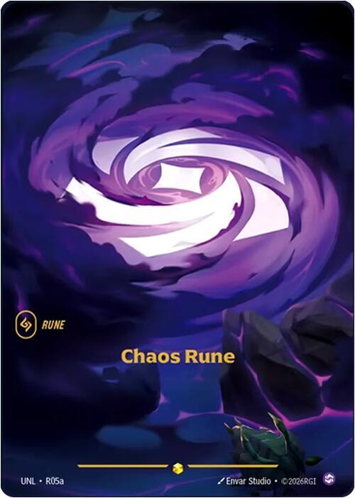 Chaos Rune (R05a - Alternate) [Riftbound TCG: Unleashed]