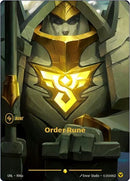 Order Rune (R06a - Alternate) [Riftbound TCG: Unleashed]