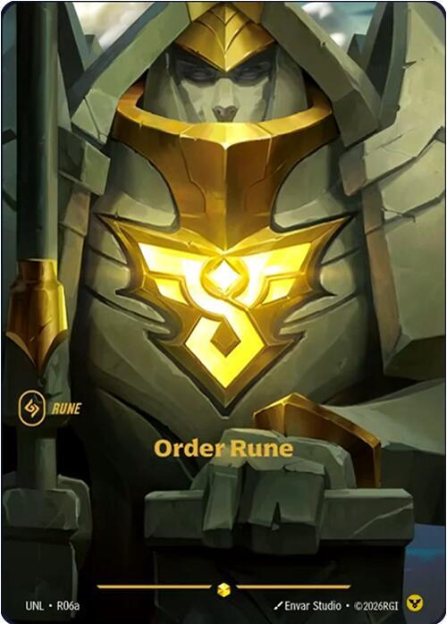 Order Rune (R06a - Alternate) [Riftbound TCG: Unleashed]