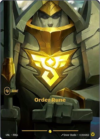 Order Rune (R06a - Alternate) [Riftbound TCG: Unleashed]