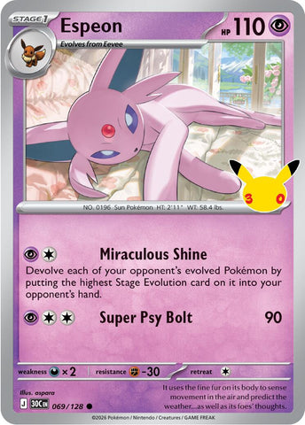 Espeon (069/128) [Mega Evolution: 30th Celebration]