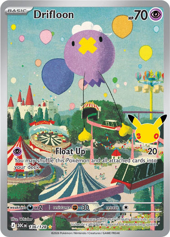 Drifloon (136/128) [Mega Evolution: 30th Celebration]