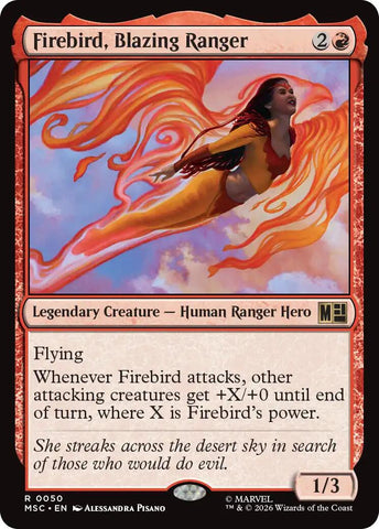 Firebird, Blazing Ranger (Surge Foil) [Marvel Super Heroes Commander]
