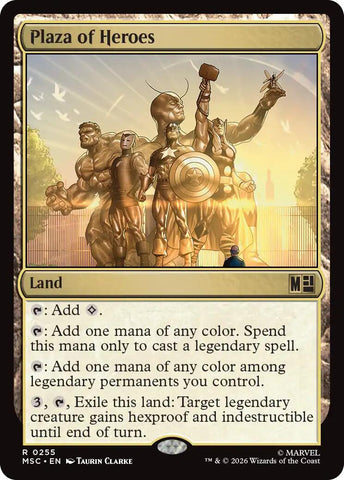 Plaza of Heroes (Surge Foil) [Marvel Super Heroes Commander]