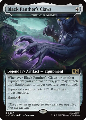 Black Panther's Claws - Hammer of Nazahn (Extended Art) [Marvel Super Heroes Commander]