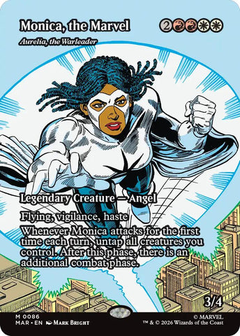 Monica, the Marvel - Aurelia, the Warleader (Borderless) [Marvel Universe: Eternal-Legal]