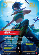 Akali - Deadly Weapon (021/166 - Epic) [Riftbound TCG: Vendetta]
