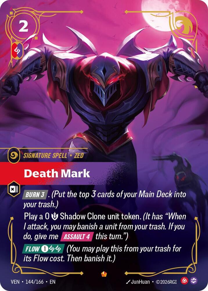 Death Mark (144/166 - Epic) [Riftbound TCG: Vendetta]