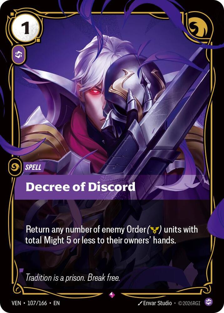 Decree of Discord (107/166 - Rare) [Riftbound TCG: Vendetta]