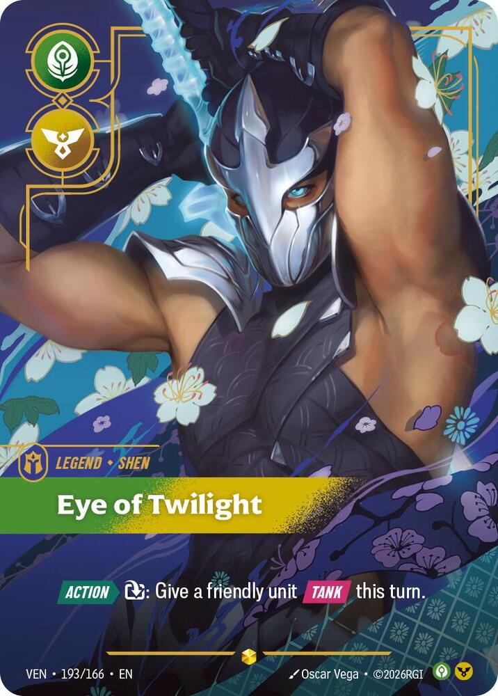 Shen - Eye of Twilight (193/166 - Overnumbered) [Riftbound TCG: Vendetta]
