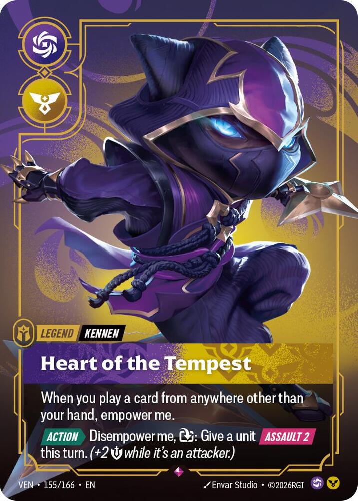 Kennen - Heart of the Tempest (155/166 - Rare) [Riftbound TCG: Vendetta]