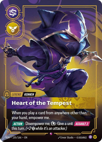 Kennen - Heart of the Tempest (155/166 - Rare) [Riftbound TCG: Vendetta]