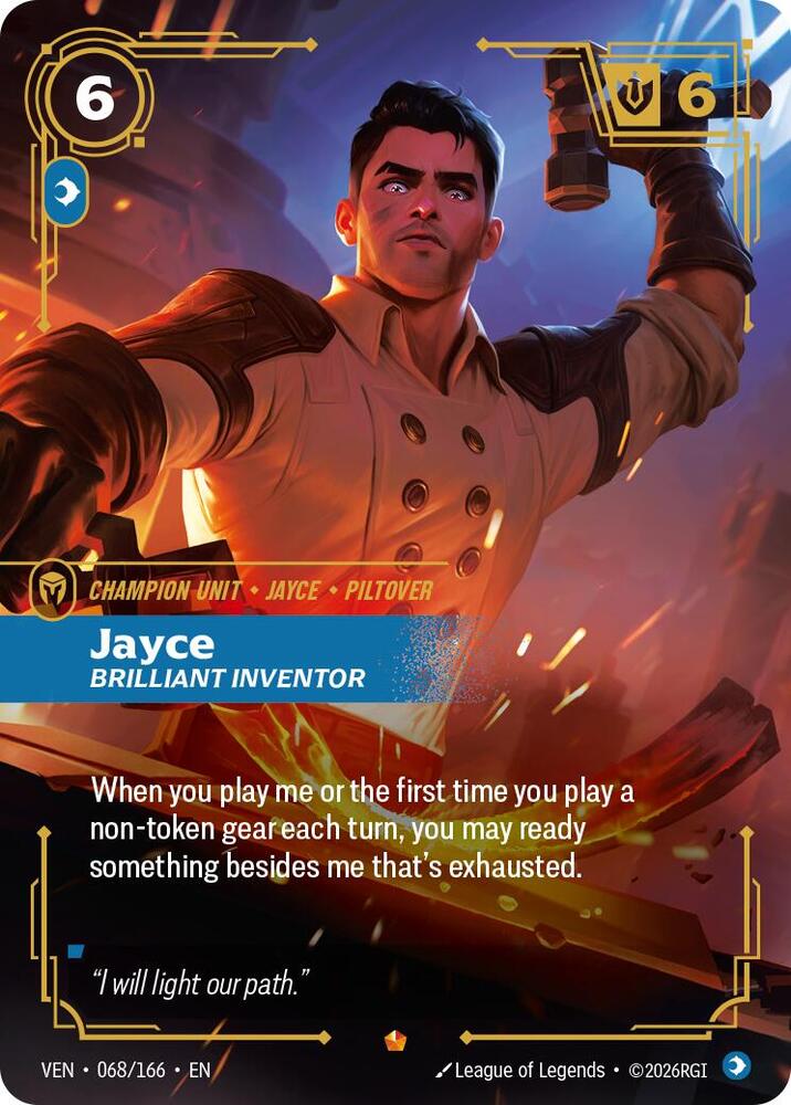 Jayce - Brilliant Inventor (068/166 - Epic) [Riftbound TCG: Vendetta]