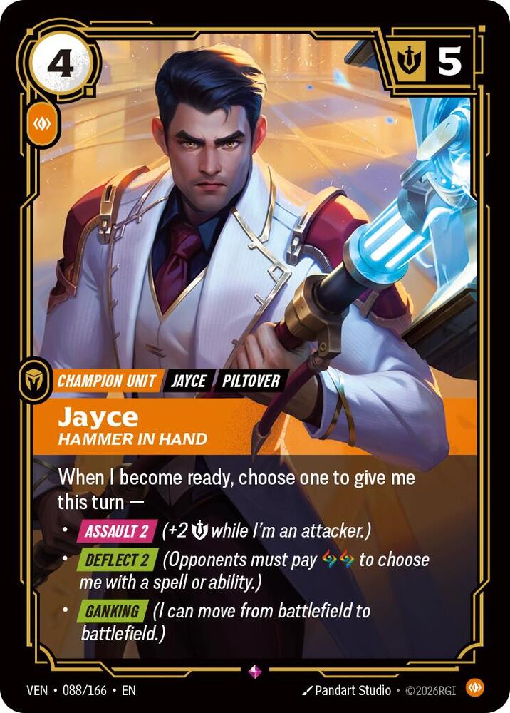 Jayce - Hammer in Hand (088/166 - Rare) [Riftbound TCG: Vendetta]