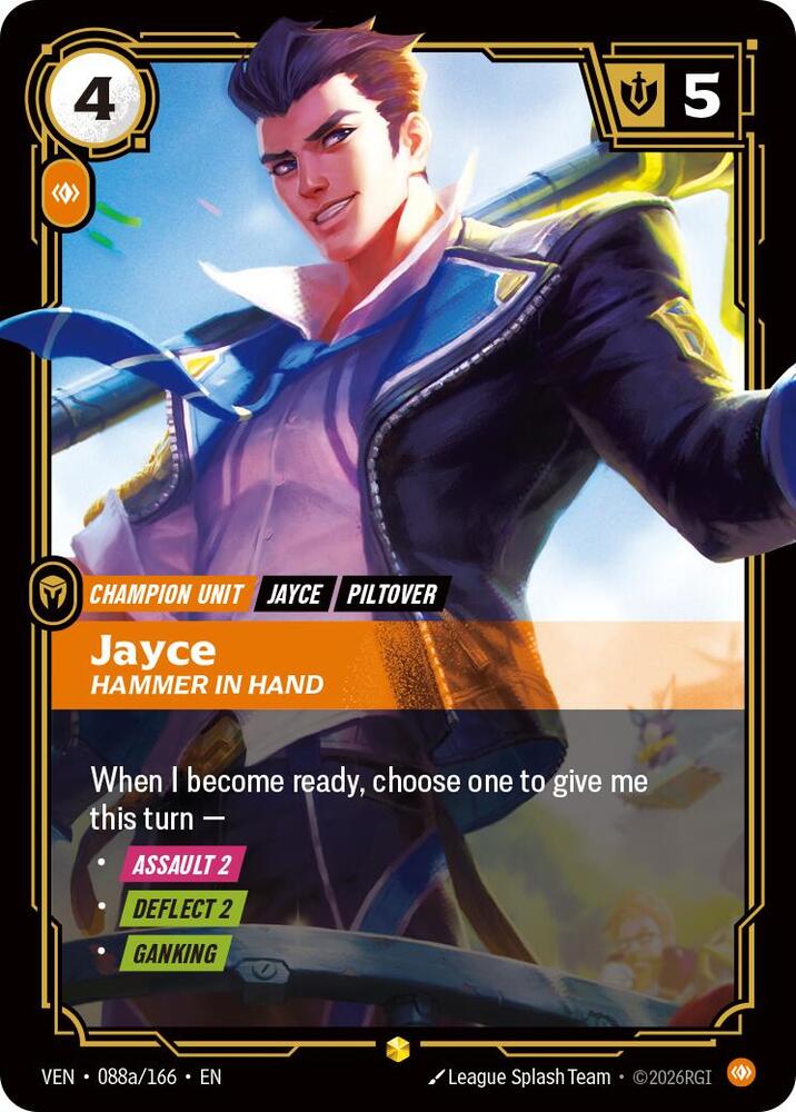 Jayce - Hammer in Hand (088a/166 - Alternate) [Riftbound TCG: Vendetta]