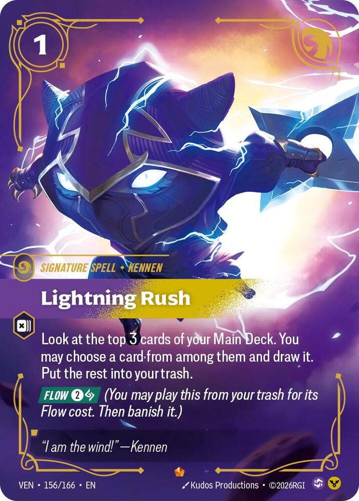 Lightning Rush (156/166 - Epic) [Riftbound TCG: Vendetta]