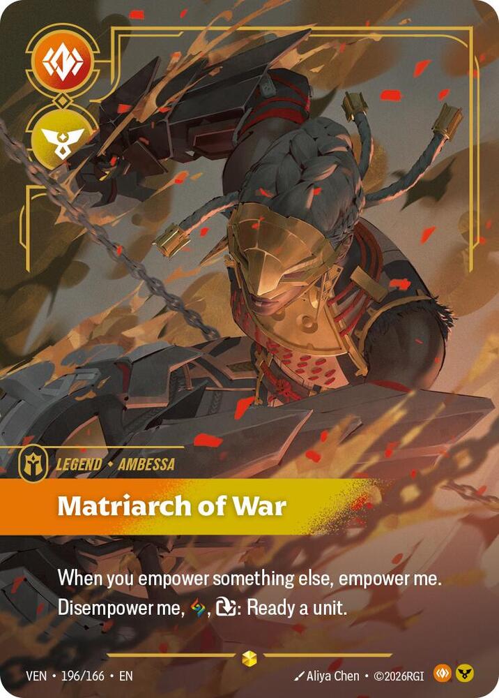 Ambessa - Matriarch of War (196/166 - Overnumbered) [Riftbound TCG: Vendetta]